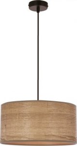 Lampa wisząca Candellux LEGNO LAMPA WISZĄCA CZARNY 30 1X40W E27 ABAŻUR ORZECHOWY 1