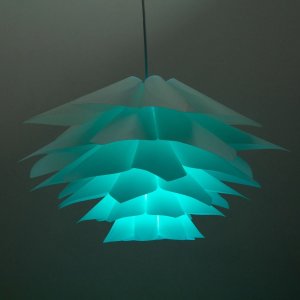 Lampa wisząca Abigali Dekoracyjna lampa wisząca ABIGALI-LOTUS z pilotem ananas biały 3