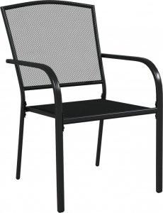 vidaXL 7-częściowy zestaw mebli ogrodowych, antracytowy, stal 5