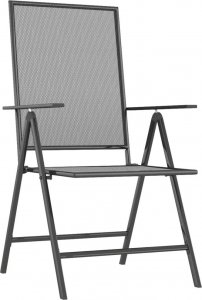 vidaXL 5-częściowy zestaw mebli ogrodowych, antracytowy, stal 5