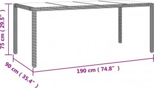 vidaXL 9-cz. zestaw mebli ogrodowych z poduszkami, beżowy, polirattan 10