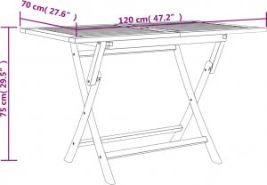 vidaXL 5-częściowy zestaw mebli ogrodowych, lite drewno tekowe 10