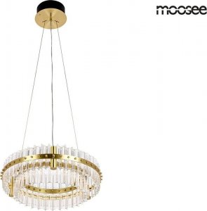 Lampa wisząca Moosee MOOSEE lampa wisząca SATURNUS 47 DUO złota - LED, kryształ, stal szczotkowana 1