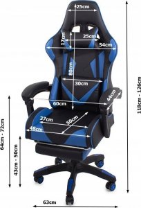 Fotel Verk FOTEL GAMINGOWY KUBEŁKOWY OBROTOWY BIUROWY GRACZA 13
