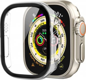 Alogy Alogy Classic Case Etui ochronne 2w1 nakładka z szkłem do Apple Watch Ultra 49mm Przezroczyste 1