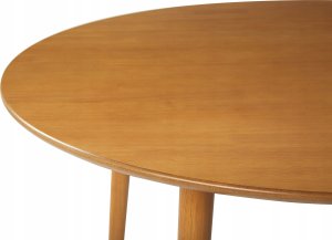 Beliani Stół do jadalni okrągły ⌀ 110 cm jasne drewno RADAN 5