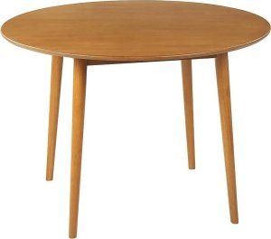 Beliani Stół do jadalni okrągły ⌀ 110 cm jasne drewno RADAN 8