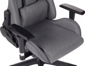 Fotel Beliani Krzesło biurowe regulowane ciemnoszare WARRIOR 6