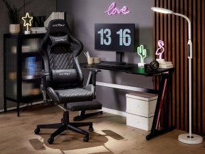 Krzesło biurowe Beliani Krzesło biurowe regulowane czarne VICTORY 2