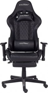 Krzesło biurowe Beliani Krzesło biurowe regulowane czarne VICTORY 4