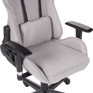 Fotel Beliani Krzesło biurowe regulowane jasnoszare WARRIOR 17