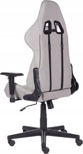 Fotel Beliani Krzesło biurowe regulowane jasnoszare WARRIOR 5