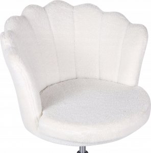 Krzesło biurowe Beliani Krzesło biurowe regulowane boucle białe MONTICELLO II 6