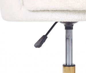 Krzesło biurowe Beliani Krzesło biurowe regulowane boucle białe MONTICELLO II 10