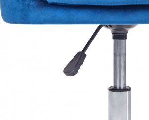 Krzesło biurowe Beliani Krzesło biurowe regulowane welurowe niebieskie MONTICELLO 8