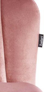 Krzesło biurowe Beliani Krzesło biurowe regulowane welurowe różowe MONTICELLO II 10