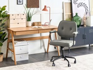 Krzesło biurowe Beliani Krzesło biurowe regulowane zielone PAWNEE 4