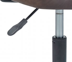 Krzesło biurowe Beliani Krzesło biurowe regulowane ciemnobrązowe ALGERITA 8