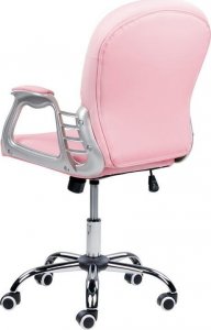 Krzesło biurowe Beliani Krzesło biurowe regulowane różowe z kryształkami PRINCESS 5
