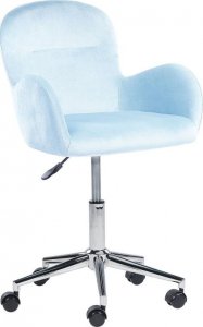 Krzesło biurowe Beliani Krzesło biurowe regulowane welurowe jasnoniebieskie PRIDDY 5