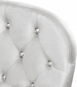 Krzesło biurowe Beliani Krzesło biurowe regulowane welurowe różowe z kryształkami PRINCESS 15