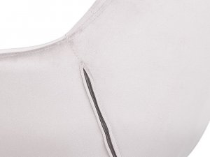 Krzesło biurowe Beliani Krzesło biurowe regulowane welurowe szare LABELLE 7