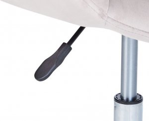 Krzesło biurowe Beliani Krzesło biurowe regulowane welurowe szare LABELLE 8