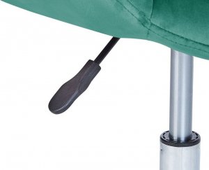 Krzesło biurowe Beliani Krzesło biurowe regulowane welurowe zielone LABELLE 8