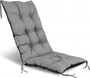 AIO Europe Poduszka ogrodowa na krzesło, szara 50x50x80 cm 1