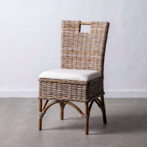 Bigbuy Home Krzesło do Jadalni 45 x 50 x 92 cm Naturalny Rattan 1