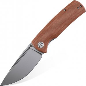 Petrified Fish Nóż składany Petrified Fish Beluga PF-P01 KMP Brown Micarta 1