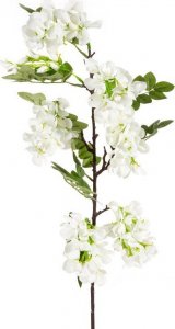 Eurofirany Kwiat sztuczny wisteria NATU biały x6 1