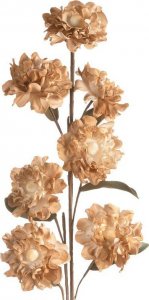 Eurofirany Kwiat sztuczny dekoracyjny hortensja FLORE jasnobrązowy x6 1