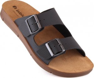 Inblu Komfortowe klapki męskie z klamrami czarne Inblu CM000028-014 44 3