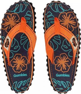 Japonki męskie Gumbies Gumbies unisex Islander ORANGE HIBISCUS 47 1