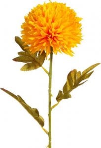 Eurofirany Sztuczny kwiat chryzantemy NATU pomarańczowy  x6 1