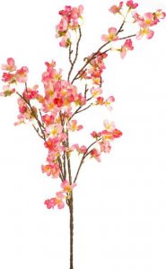 Eurofirany Sztuczny dekoracyjny kwiat wiśni NATU różowy x6 1