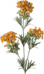 Eurofirany Sztuczny kwiat dekoracyjny hortensja NATU pomarańczowa x6 1