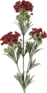 Eurofirany Sztuczny kwiat dekoracyjny hortensja NATU czerwona x6 1