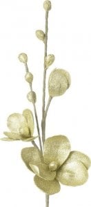 Eurofirany Sztuczny kwiat dekoracyjny storczyk FLORE szampański x6 1