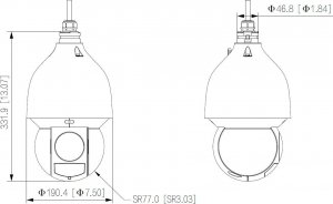 Kamera IP Dahua Technology KAMERA IP SZYBKOOBROTOWA ZEWNĘTRZNA SD5A445GB-HNR - 3.7&nbsp;Mpx 3.96&nbsp;... 177.75&nbsp;mm DAHUA 8