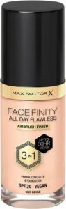 MAX FACTOR Kremowy podkład do makijażu Max Factor Facefinity 3 w 1 Spf 20 N 55-beige 30 ml 1