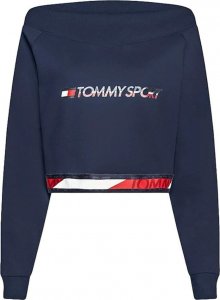 Tommy Hilfiger Bluza bez kaptura Damska Tommy Hilfiger Crop V Neck Ciemnoniebieski - M 1