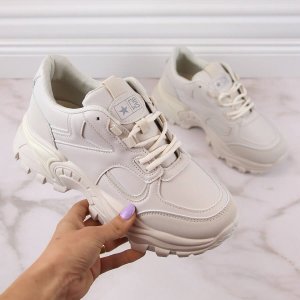 Evento Buty sportowe damskie na platformie beżowe eVento 5465 39 6