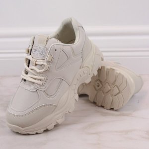 Evento Buty sportowe damskie na platformie beżowe eVento 5465 39 7