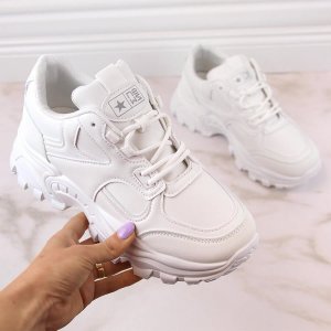 Evento Buty sportowe damskie na platformie białe eVento 5465 40 5