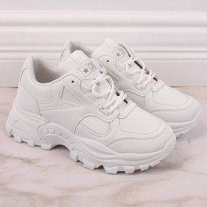 Evento Buty sportowe damskie na platformie białe eVento 5465 40 6