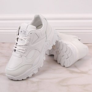 Evento Buty sportowe damskie na platformie białe eVento 5465 40 8