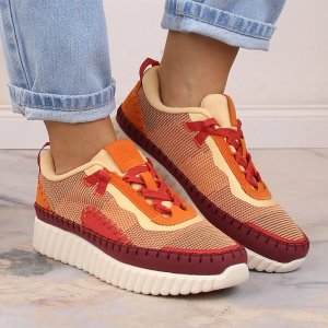 Intermax Komfortowe buty sportowe damskie na platformie multikolor Bagatt LL293129 40 3