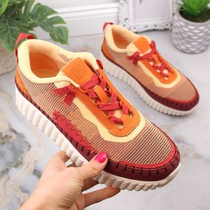 Intermax Komfortowe buty sportowe damskie na platformie multikolor Bagatt LL293129 40 4